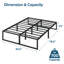 Base de lit en acier 14 po Bigler-22239926