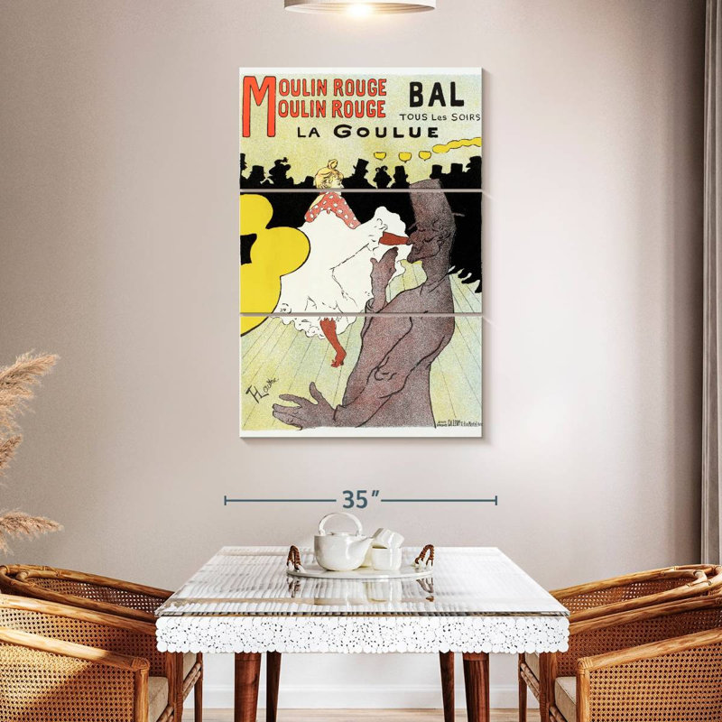 Masam Moulin Rouge La Goulue, 1898, H 50 po x l 32 po
