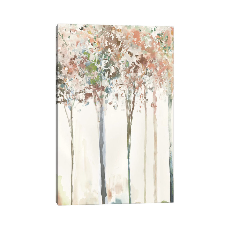 Golden Trees I by Allison Pearce - Wrapped Canvas Painting, 20.32 cm H x 30.48 cm W