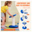 Fauteuil oscillant Blue Kids - Tabouret sensoriel actif pour la mise au point et la posture-37607649-37607650