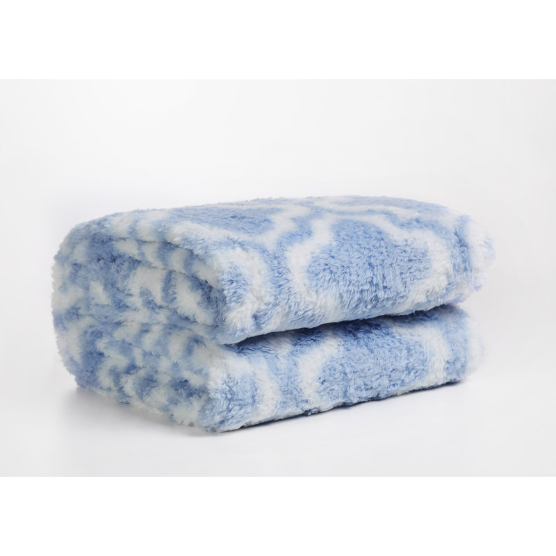 Plain Weave / Muslin Throw Blanket, Blue