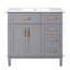Meuble-lavabo moderne 36 "avec lavabo en céramique