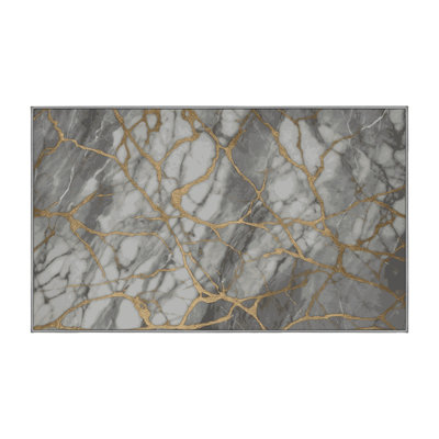 Silky Soft Plush Gray Area Rug