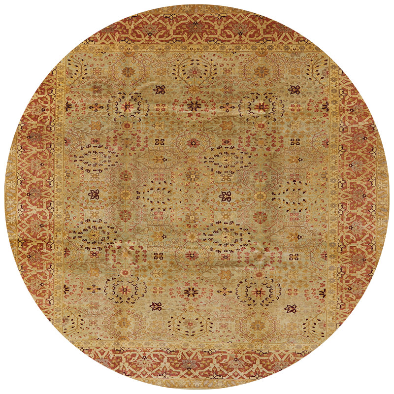 Pattinson Oriental Indoor Rug, Round 7'