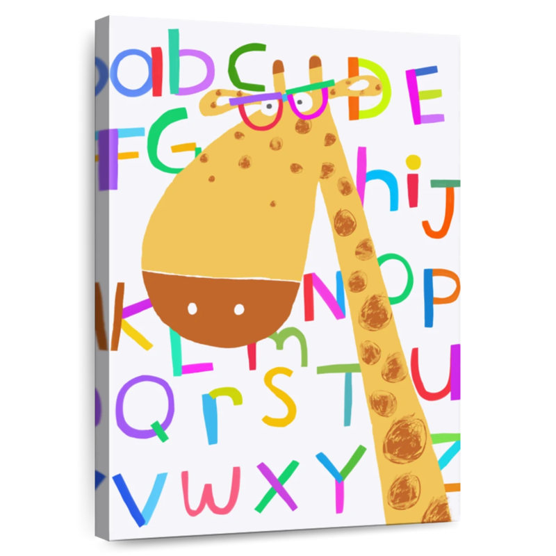 Alphabet de la girafe, H 24 po x l 16 po