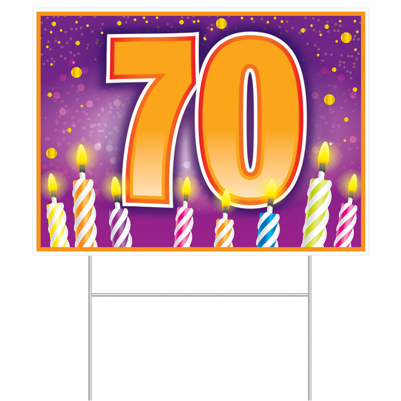Enseigne en plastique «70»