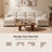 Modular Corduroy Sectional Sofa with Ottoman, Convertible L-Shaped & U-Shaped Deep Seat Couch for Living Room,Available In Four Sizes To Suit Any Room,No Assembly Required-129024983-129075240