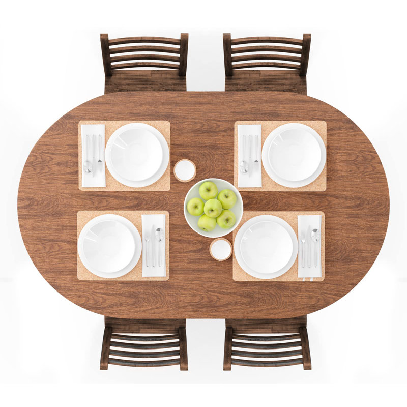 Nappe ovale ajustée en vinyle avec envers en flanelle et bord élastique