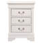 Charmante table de chevet traditionnelle blanche-1016364568