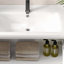 Meuble-lavabo mural avec lavabo en céramique