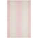 Tapis crème / rose en coton tissé à la main Burke