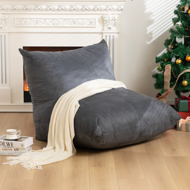 Bean Bag Chair Giant Bean Bag Chairs Convertible Bean Bag Floor Cushion With Machine Washable Cover, Large Beanbag Chairs For Adult