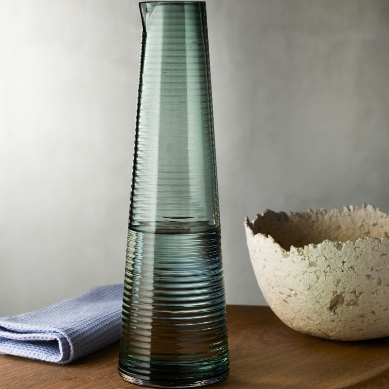 Poem Glass Carafe, Green