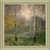 Birch Trees Painting by A. Kalvoda
