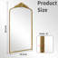 Miroir de plancher arqué antique-565667821-565667819