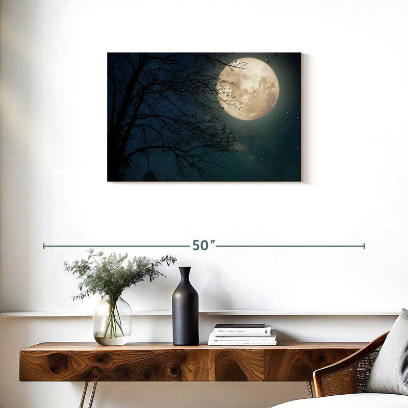Oberle Starry Sky Full Moon, 20" H x 30" W