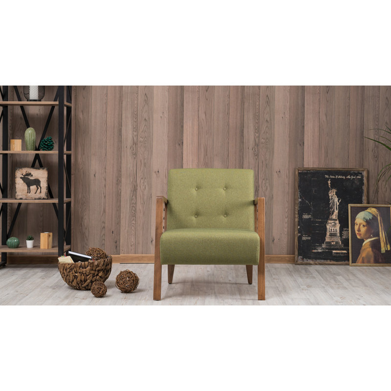 Sigel Upholstered Armchair, Green