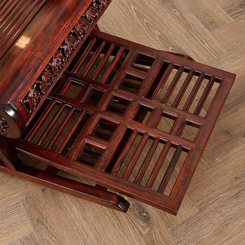 Fauteuil à bascule rétro en bois massif de qualité