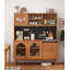 Armoire alimentaire scandinave en bois massif une pièce