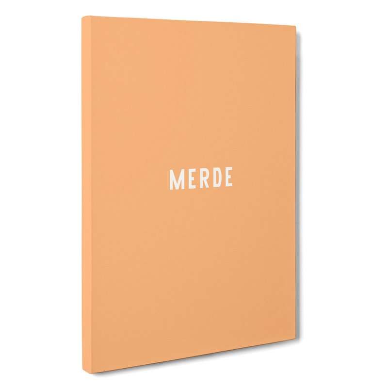 Merde - Wrapped Canvas Print, 76cm H x 50cm W x 3cm D