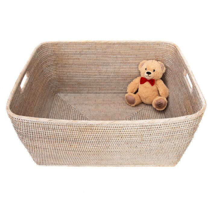 Birch Lane™ Large Rattan Basket & Reviews | Wayfair