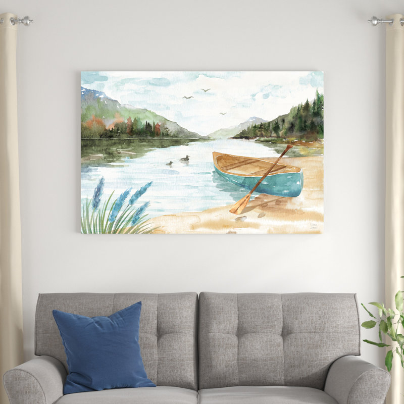 Lake Love I, H 32 po x l 48 po, Argent, Impression encadrée sans passe-partout