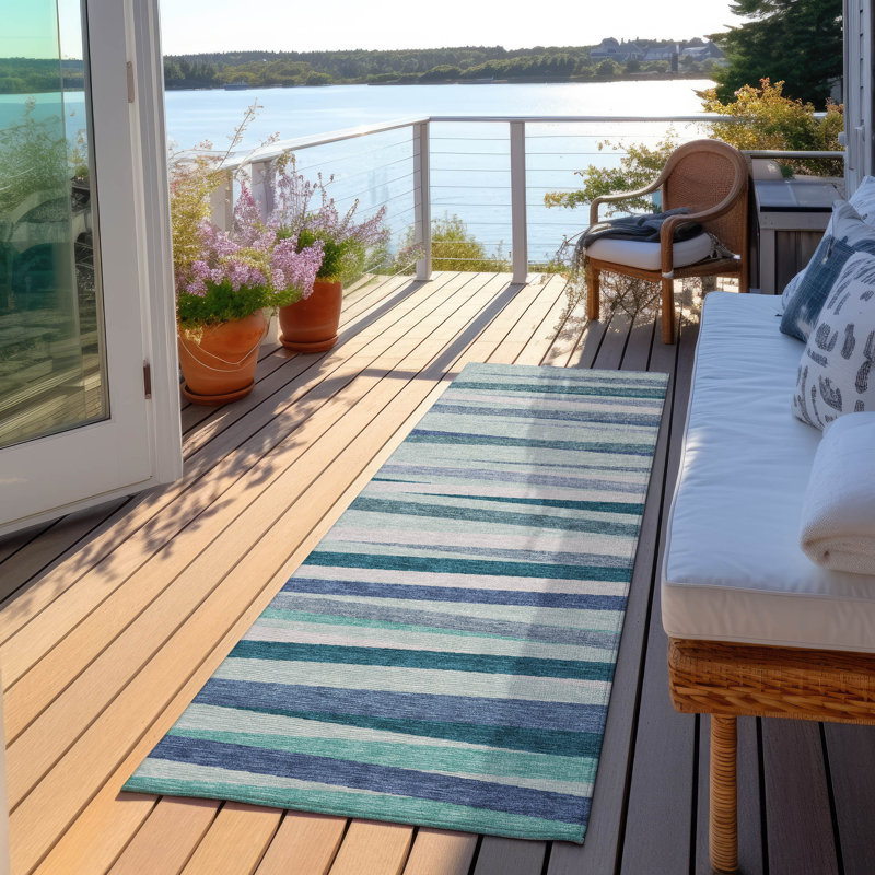  Tapis gris intérieur / extérieur lavable à la machine Chantille ACN997, Tapis de couloir 2 pi 3 po x 7 pi 6 po