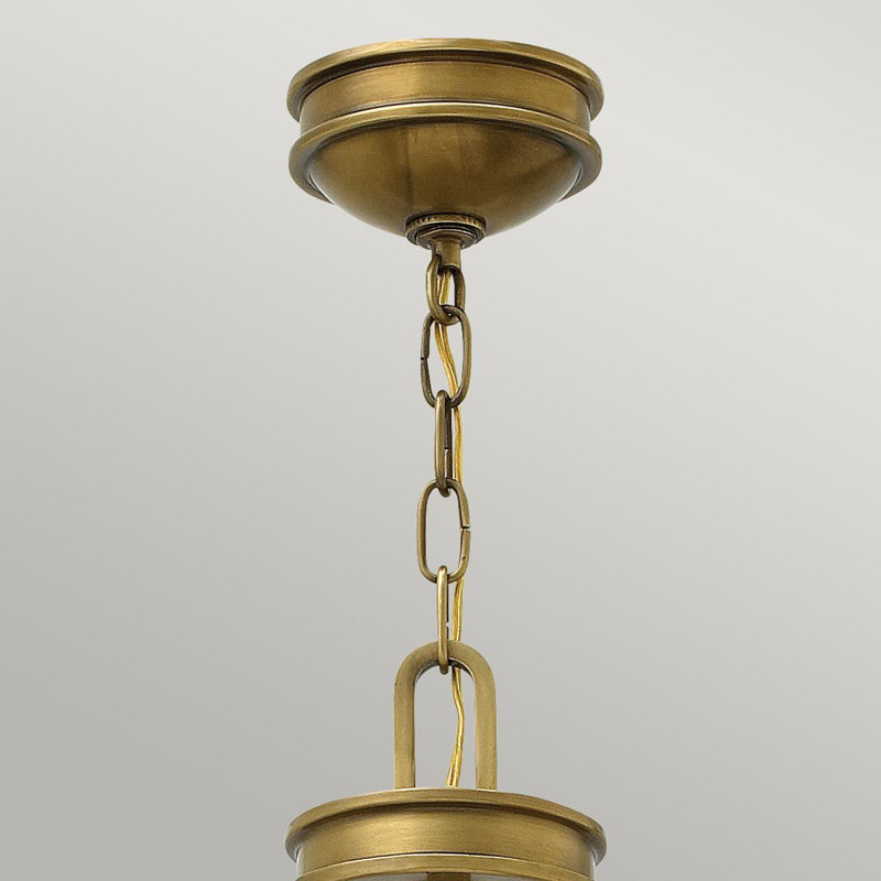 Rennick 4 - Light Heritage Brass Bowl Pendant