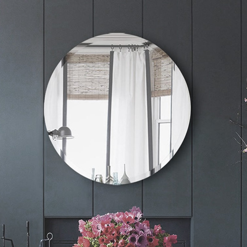 Miroir mural moderne et contemporain biseauté