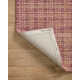 Polly Checkered Berry/Natural Area Rug