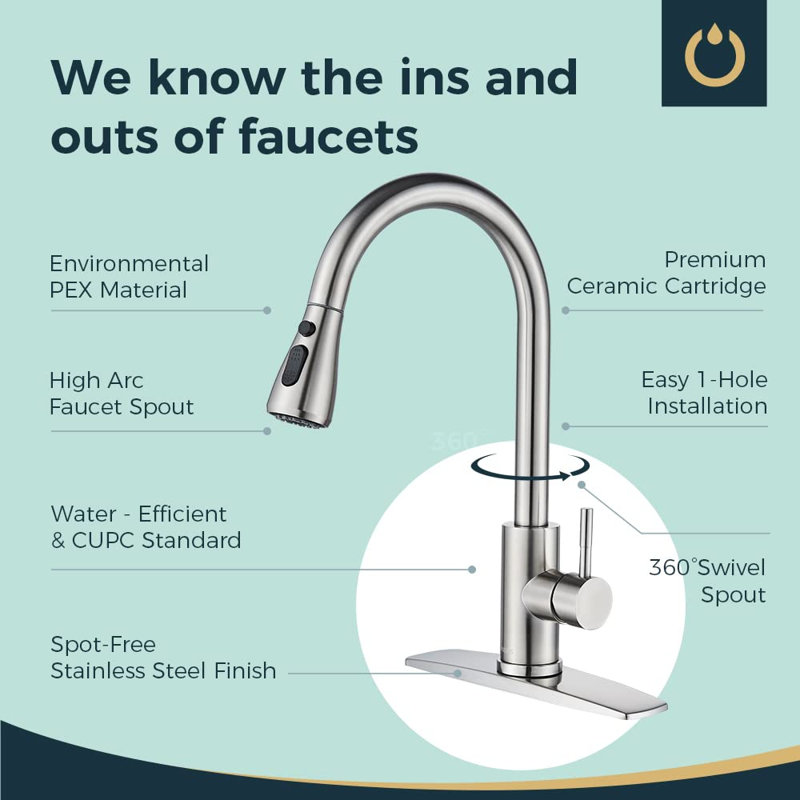 XWSI Pull Out Touch Kitchen Faucet
