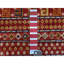 Tapis de couloir en laine rouge à motif géométrique noué à la main 2 pi 8 po x 9 pi 7 po 6D854AE3ABB04AB8B9C2FE3AC6D1CE39
