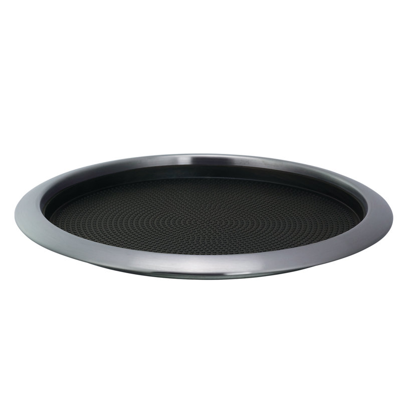 Stainless Steel Removable Insert Serving Tray, 1" H x 14" W x 14" L