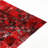 Red Leopard Print Leather Patchwork Rug With Bold Animal Design For Rustic Style & Luxe Statement
