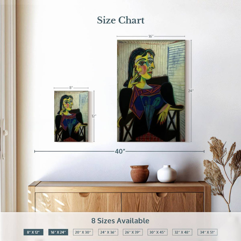 Avery, portrait de Dora Maar, H 12 po x l 8 po