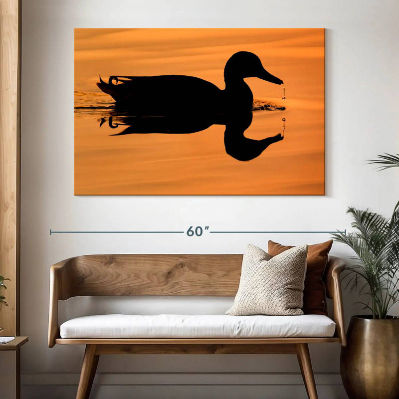 Brampt Mallard Duck Silhouette, 34" H x 51" W