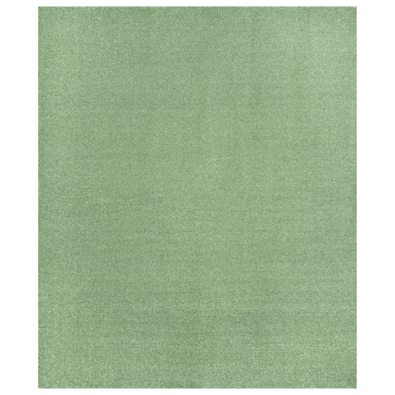 Monarrez Nylon Bath Rug with Non-Slip Backing, Single- 72" L x 60" W, Deep Fern