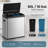 16 Gallon (60L) Motion Sensor Dual Trash & Recycling Bin – Stainless Steel, Touchless Kitchen Garbage Can with 2 Removable Inner Buckets, Fingerprint-Resistant, Odor-Sealing Lid