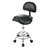 Saddle Stool With Back Support, Rolling Stools With Foot Rest, Ergonomic Adjustable Stool With Wheels, Backrest Adjustable Height & Angle For Salon Spa Tattoo Massage Office Swivel Stool Chair.