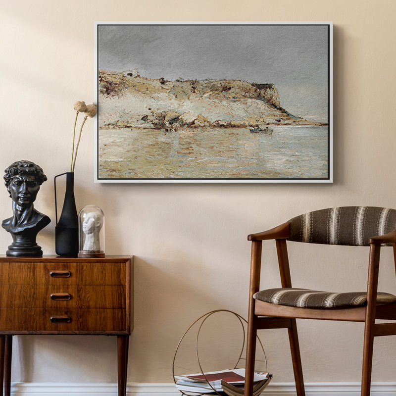 «Vintage Nautical Print-CLVI» sur, Blanc, H 17 po x l 25 po