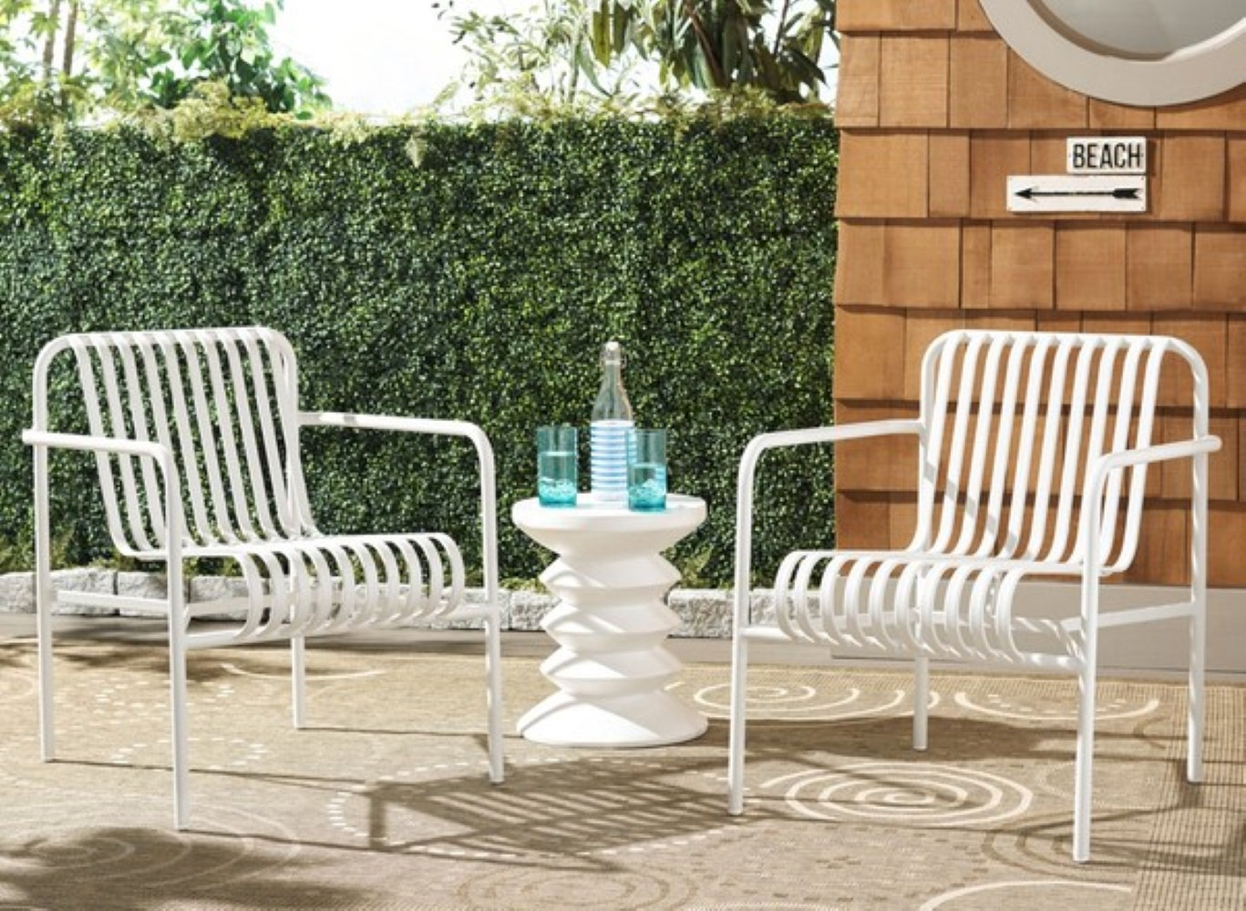 Patio Lounge Chair, White