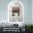 LED Backlit Frameless Lighted Bathroom Vanity Mirror with Tempered Glass