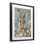 Portrait de lapin délavé, reproduction sous verre, design par Franklyn Gregory