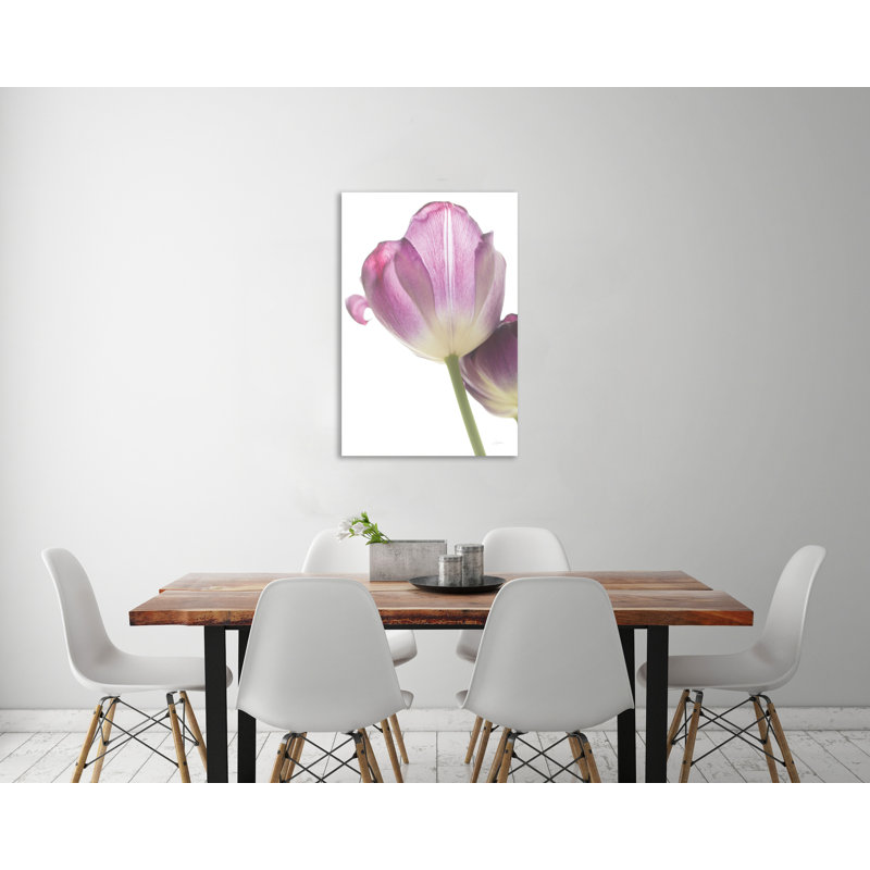"Tulip Time IV", toile tendue par Aledanda, H 18 po x l 12 po x P 1,5 po