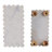 Elegant Rectangular Accent Tray With Scalloped Marble Design - Decorative Tray For Stylish Home Decor And Living Room - Perfect For Organizing And Display With Wooden Ball Feet - Set Of 2, 16", White
