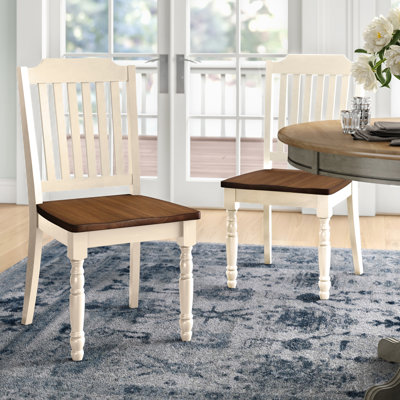 Alyssha Solid Wood Cross Back Side Chair
