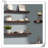 6 Piece Solid Wood Floating Shelf with Reclaimed Wood-766703858