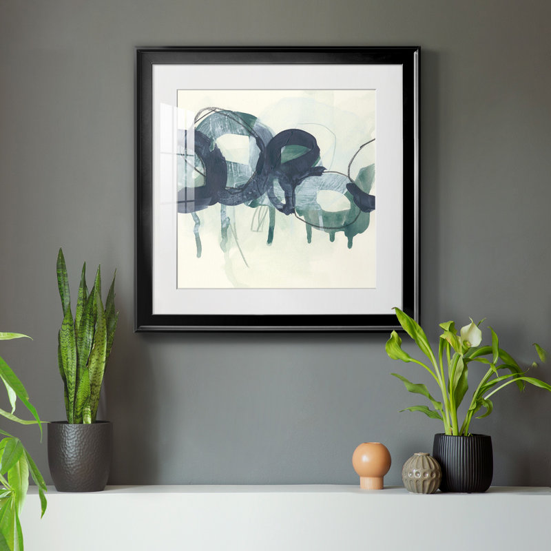 Chaîne Verdigris II - reproduction encadrée de qualité supérieure - prête à être accrochée2761790, Cadre noir