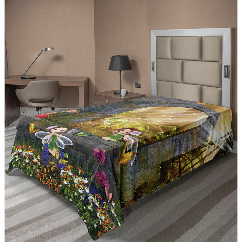 Drap-housse Ambesonne, Drap plat pour lit simple