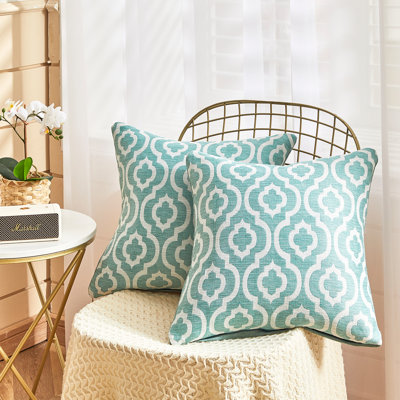 Housse de coussin jacquard